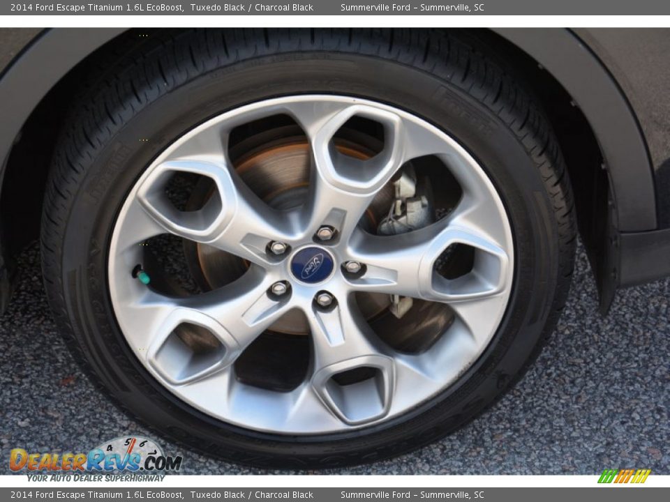 2014 Ford Escape Titanium 1.6L EcoBoost Tuxedo Black / Charcoal Black Photo #23