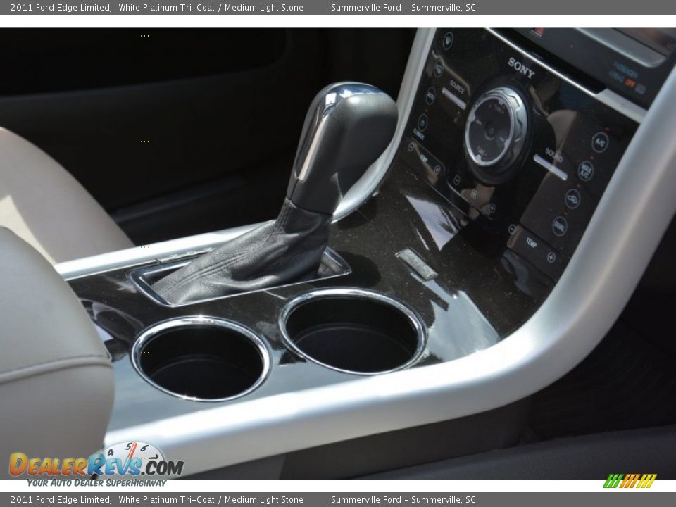 2011 Ford Edge Limited White Platinum Tri-Coat / Medium Light Stone Photo #20
