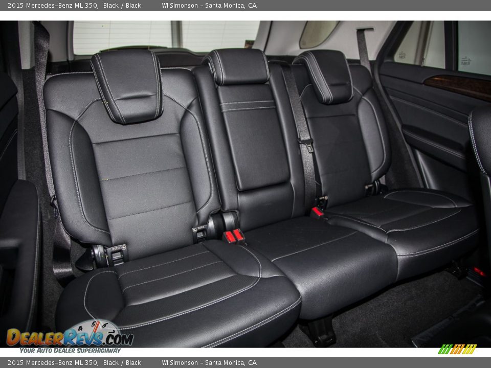 2015 Mercedes-Benz ML 350 Black / Black Photo #2