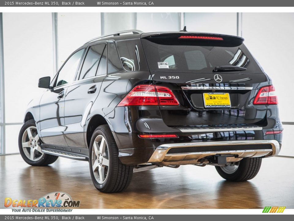 2015 Mercedes-Benz ML 350 Black / Black Photo #3