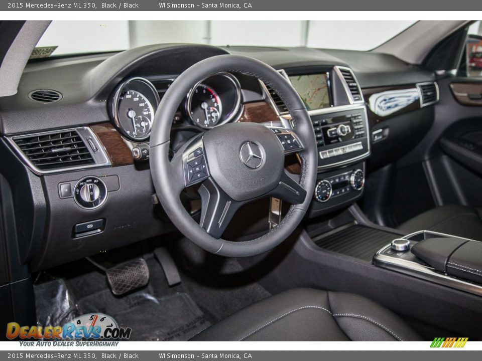 2015 Mercedes-Benz ML 350 Black / Black Photo #6