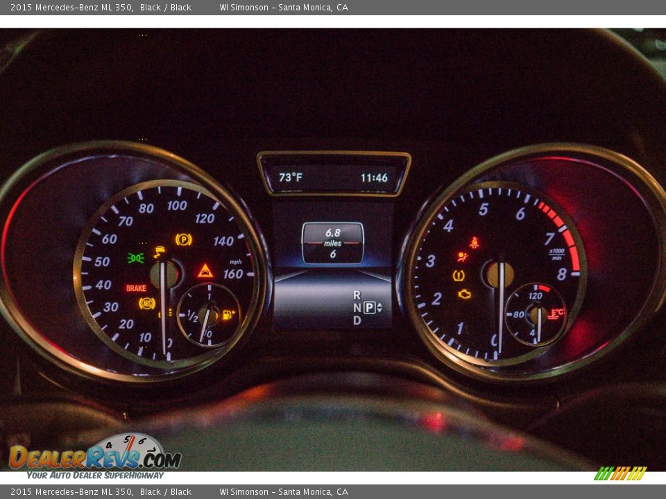 2015 Mercedes-Benz ML 350 Black / Black Photo #7