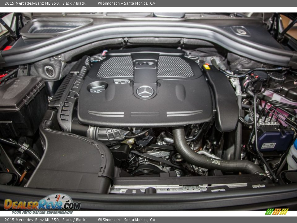2015 Mercedes-Benz ML 350 Black / Black Photo #9