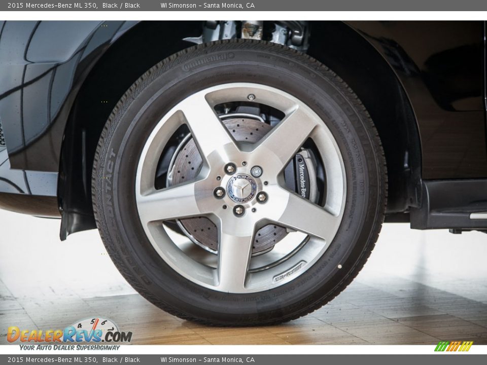 2015 Mercedes-Benz ML 350 Black / Black Photo #10