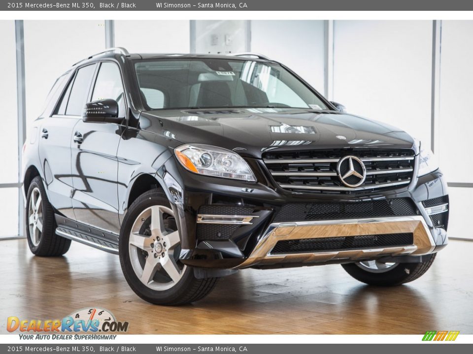 2015 Mercedes-Benz ML 350 Black / Black Photo #12