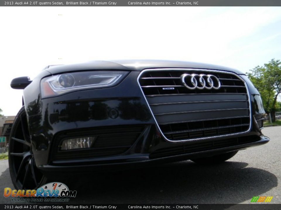 2013 Audi A4 2.0T quattro Sedan Brilliant Black / Titanium Gray Photo #1