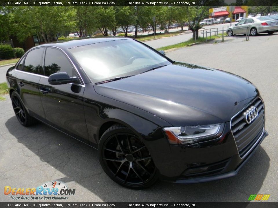 2013 Audi A4 2.0T quattro Sedan Brilliant Black / Titanium Gray Photo #3
