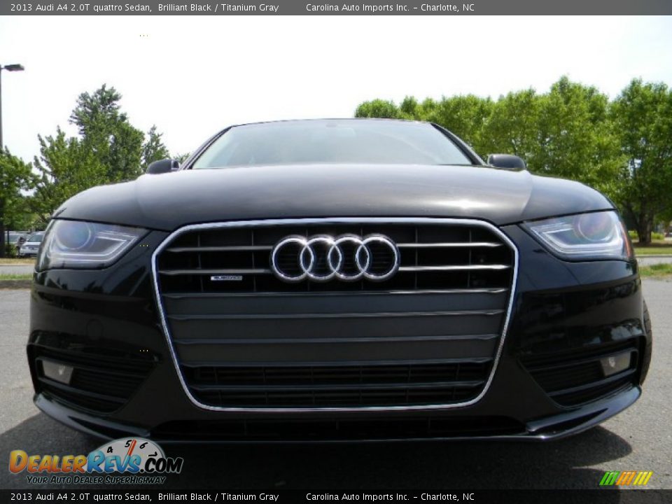 2013 Audi A4 2.0T quattro Sedan Brilliant Black / Titanium Gray Photo #4