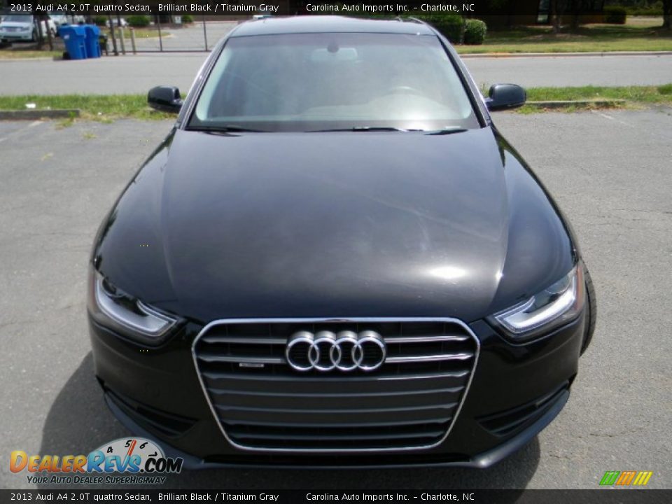 2013 Audi A4 2.0T quattro Sedan Brilliant Black / Titanium Gray Photo #5