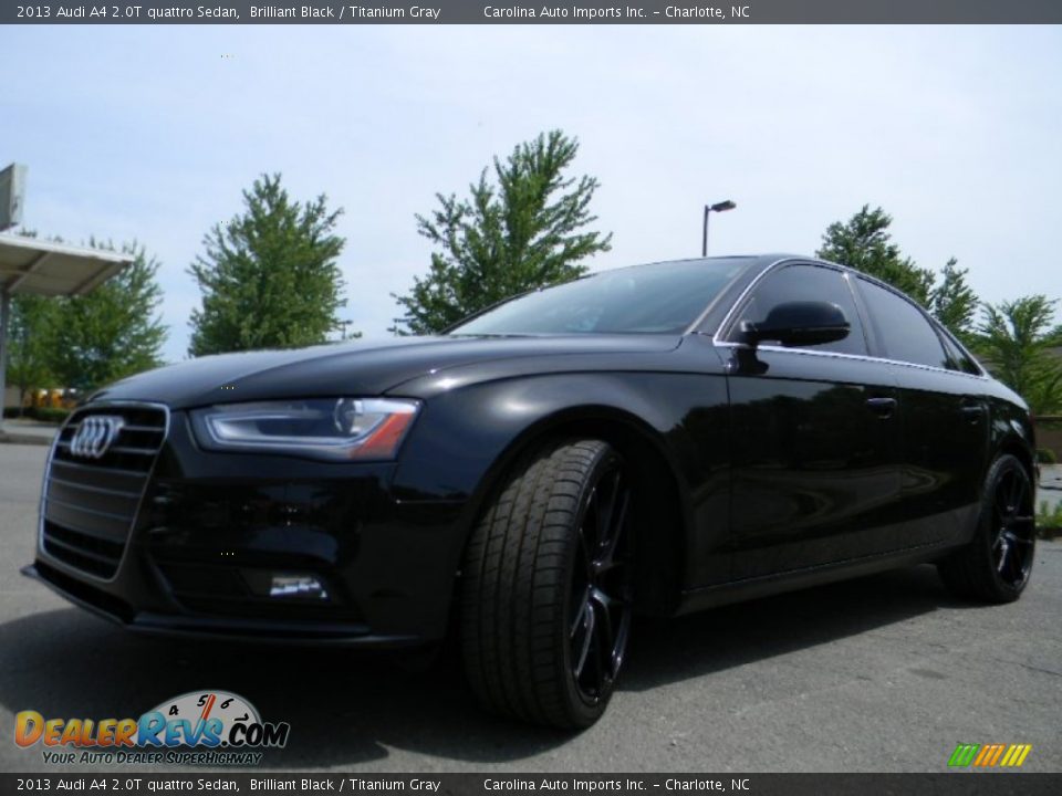 2013 Audi A4 2.0T quattro Sedan Brilliant Black / Titanium Gray Photo #6