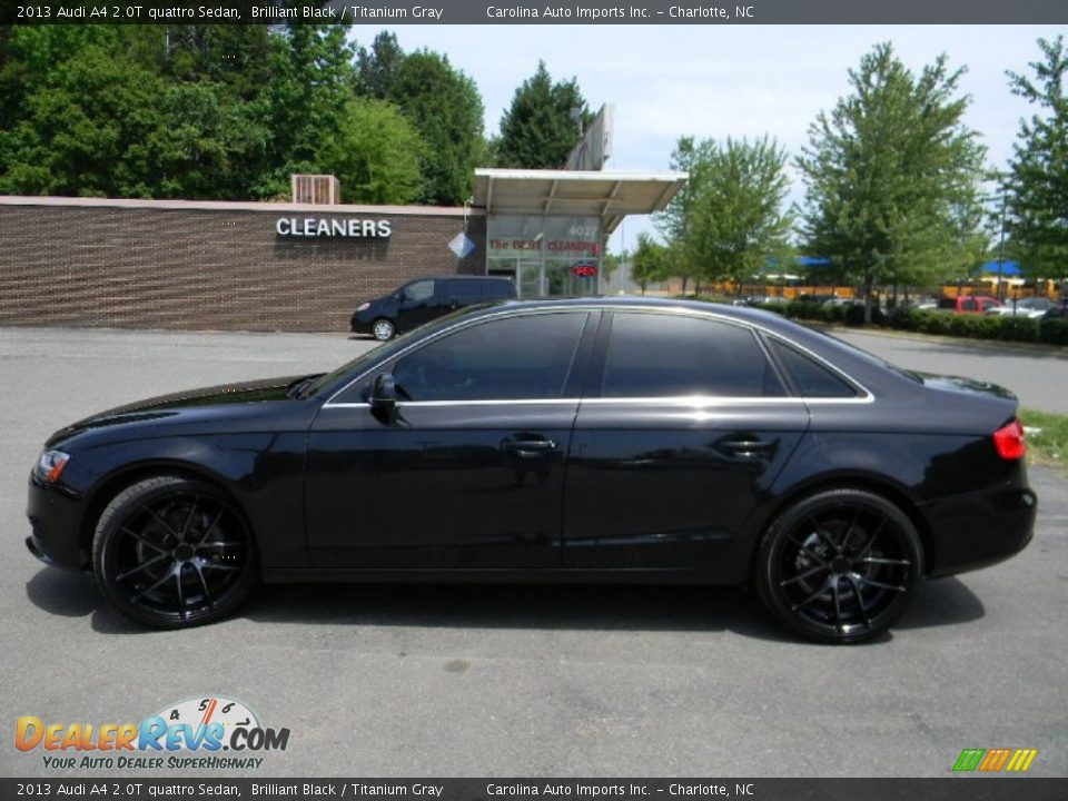 2013 Audi A4 2.0T quattro Sedan Brilliant Black / Titanium Gray Photo #7