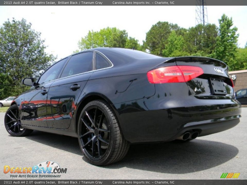 2013 Audi A4 2.0T quattro Sedan Brilliant Black / Titanium Gray Photo #8