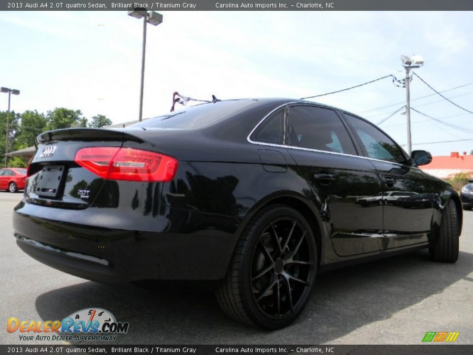 2013 Audi A4 2.0T quattro Sedan Brilliant Black / Titanium Gray Photo #10
