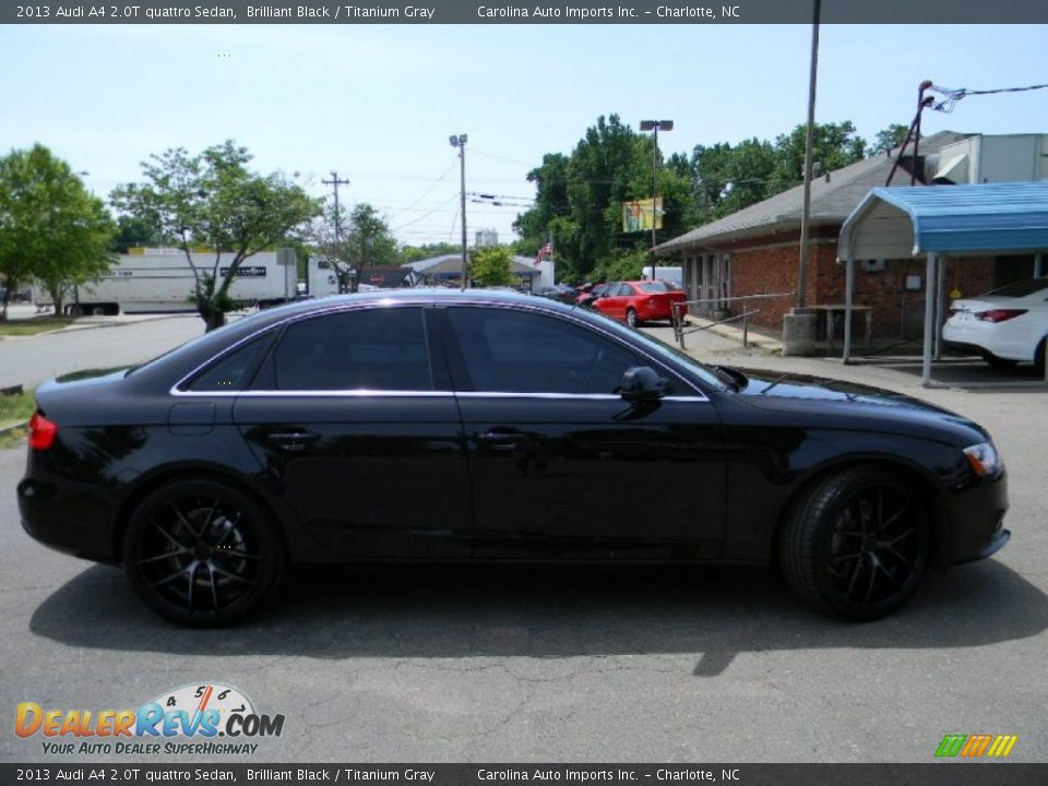 2013 Audi A4 2.0T quattro Sedan Brilliant Black / Titanium Gray Photo #11