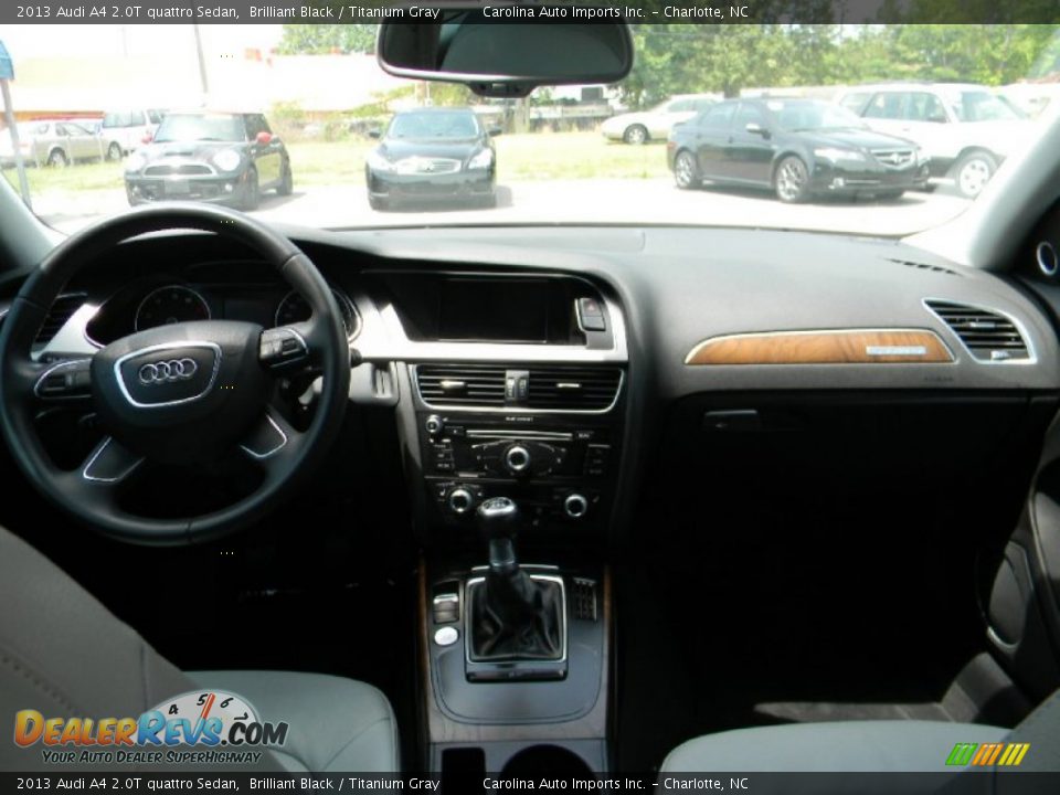 2013 Audi A4 2.0T quattro Sedan Brilliant Black / Titanium Gray Photo #13