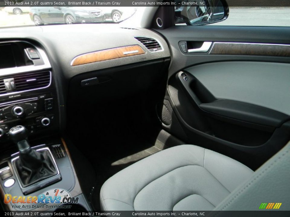 2013 Audi A4 2.0T quattro Sedan Brilliant Black / Titanium Gray Photo #14