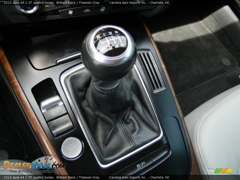 2013 Audi A4 2.0T quattro Sedan Brilliant Black / Titanium Gray Photo #16