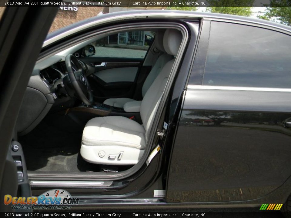 2013 Audi A4 2.0T quattro Sedan Brilliant Black / Titanium Gray Photo #17