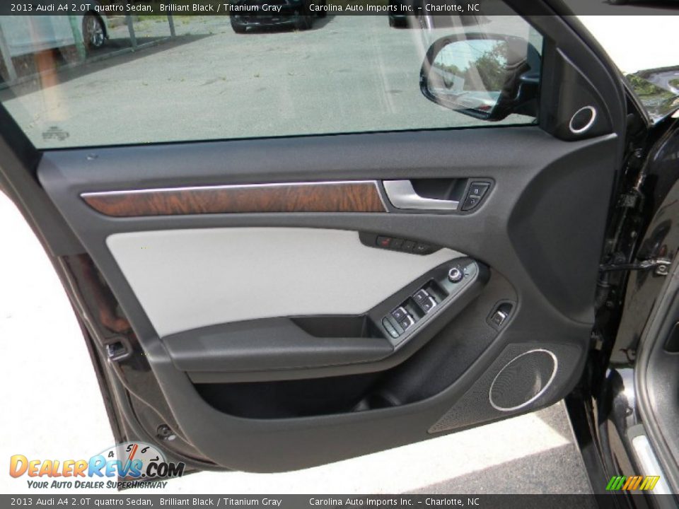 2013 Audi A4 2.0T quattro Sedan Brilliant Black / Titanium Gray Photo #18