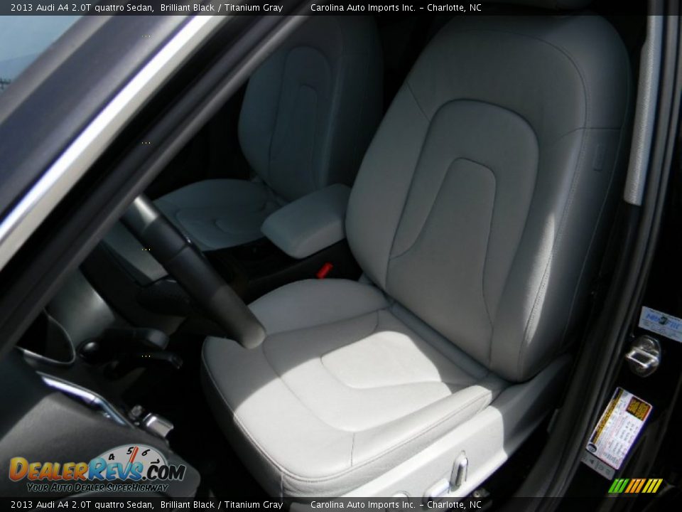 2013 Audi A4 2.0T quattro Sedan Brilliant Black / Titanium Gray Photo #19