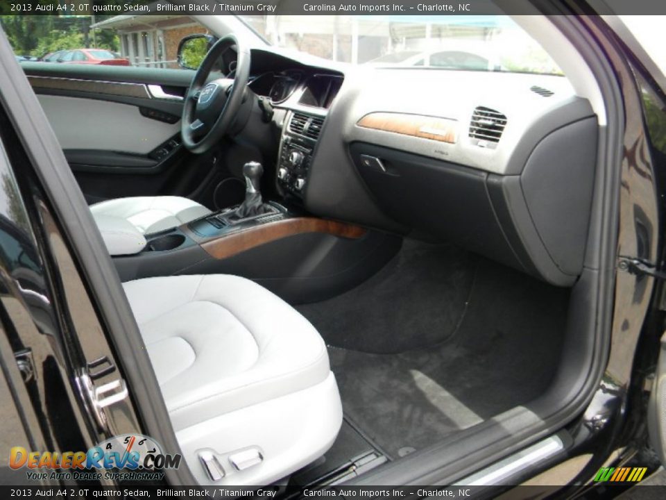 2013 Audi A4 2.0T quattro Sedan Brilliant Black / Titanium Gray Photo #22
