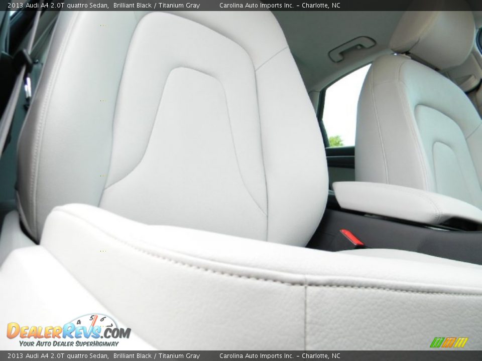 2013 Audi A4 2.0T quattro Sedan Brilliant Black / Titanium Gray Photo #23
