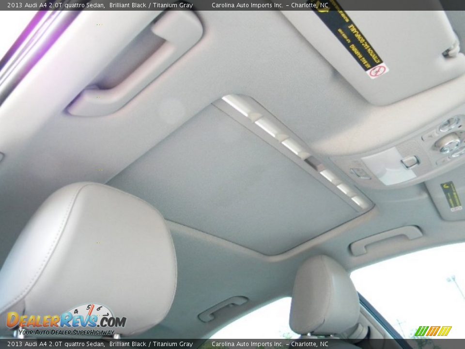 2013 Audi A4 2.0T quattro Sedan Brilliant Black / Titanium Gray Photo #24