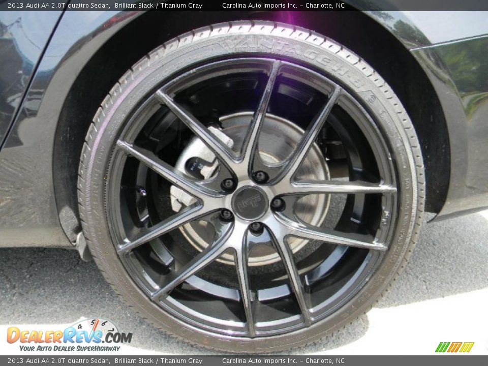 2013 Audi A4 2.0T quattro Sedan Brilliant Black / Titanium Gray Photo #26