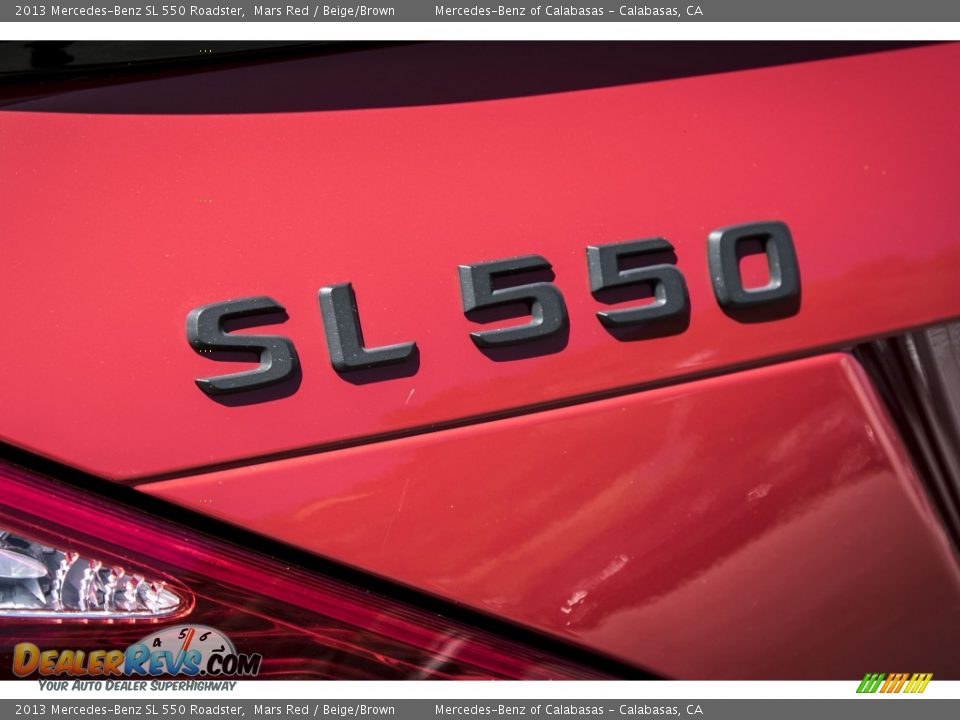 2013 Mercedes-Benz SL 550 Roadster Mars Red / Beige/Brown Photo #7