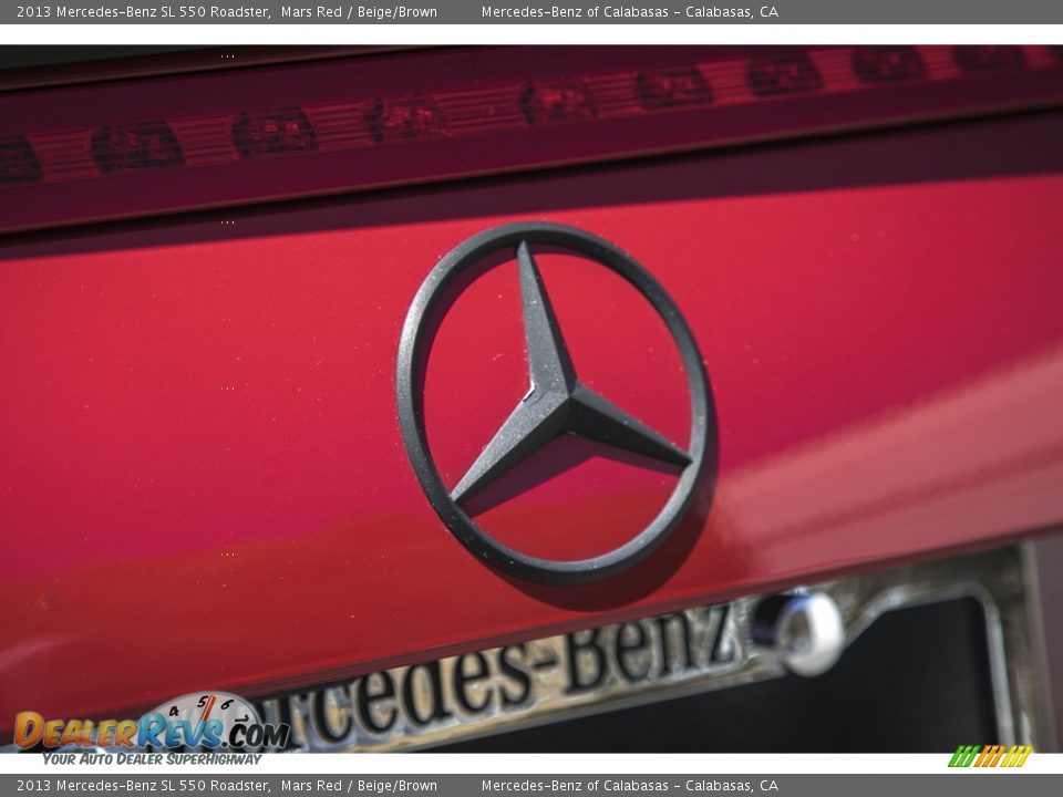 2013 Mercedes-Benz SL 550 Roadster Mars Red / Beige/Brown Photo #13