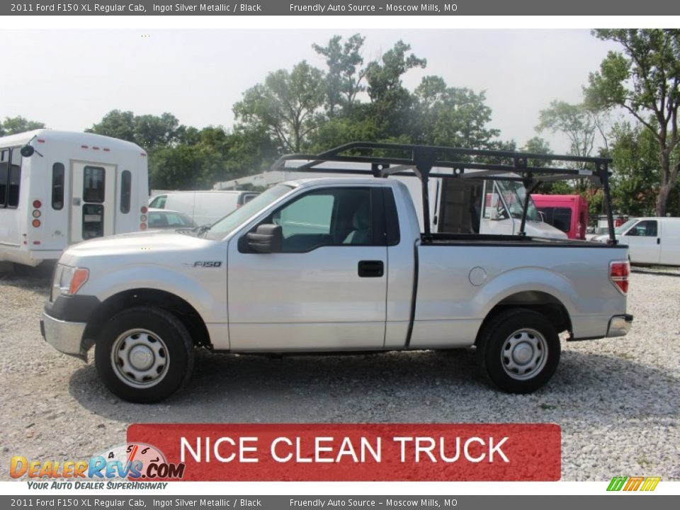 2011 Ford F150 XL Regular Cab Ingot Silver Metallic / Black Photo #2