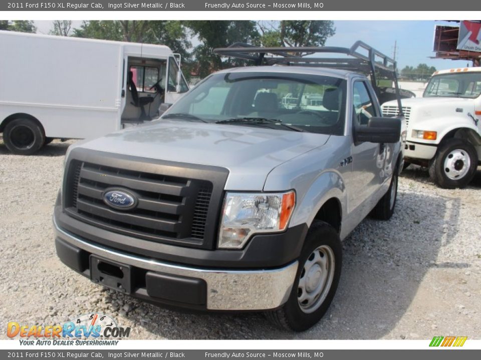 2011 Ford F150 XL Regular Cab Ingot Silver Metallic / Black Photo #3