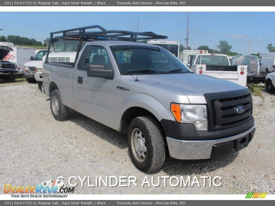 2011 Ford F150 XL Regular Cab Ingot Silver Metallic / Black Photo #5