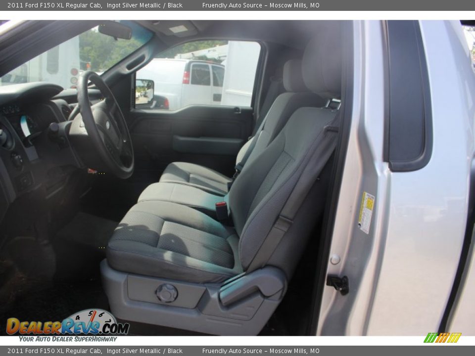 2011 Ford F150 XL Regular Cab Ingot Silver Metallic / Black Photo #6