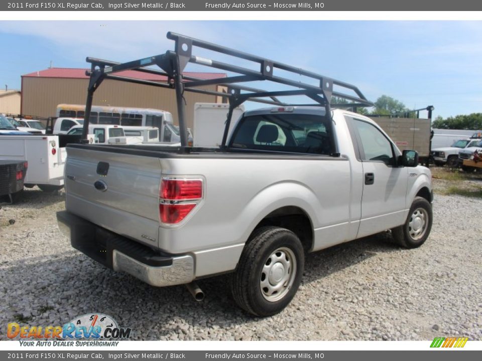 2011 Ford F150 XL Regular Cab Ingot Silver Metallic / Black Photo #7