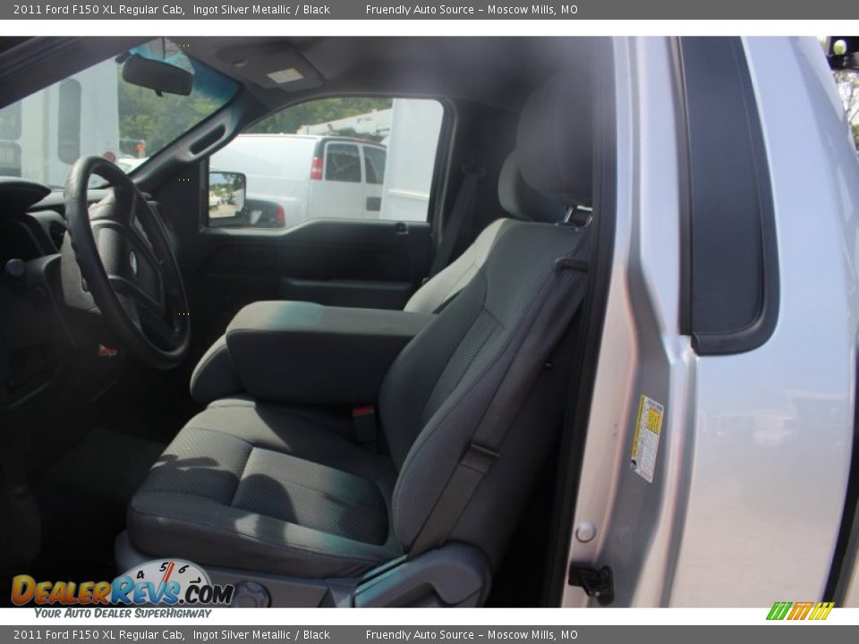 2011 Ford F150 XL Regular Cab Ingot Silver Metallic / Black Photo #12