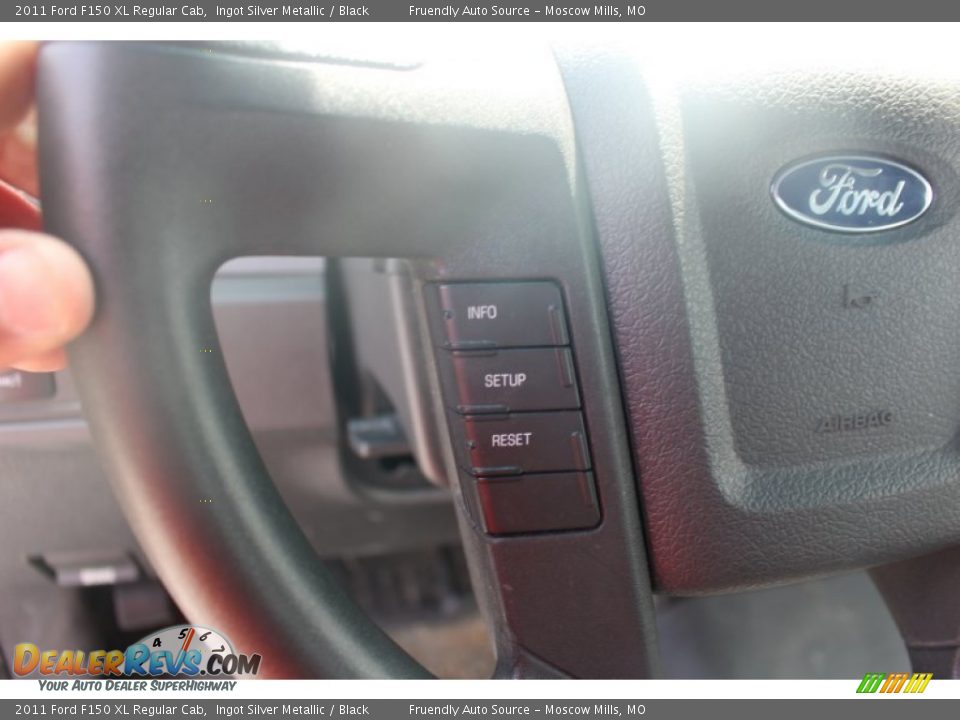 2011 Ford F150 XL Regular Cab Ingot Silver Metallic / Black Photo #16