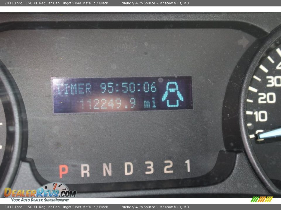 2011 Ford F150 XL Regular Cab Ingot Silver Metallic / Black Photo #19
