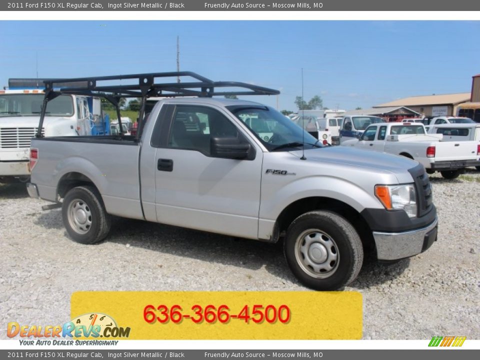 2011 Ford F150 XL Regular Cab Ingot Silver Metallic / Black Photo #29