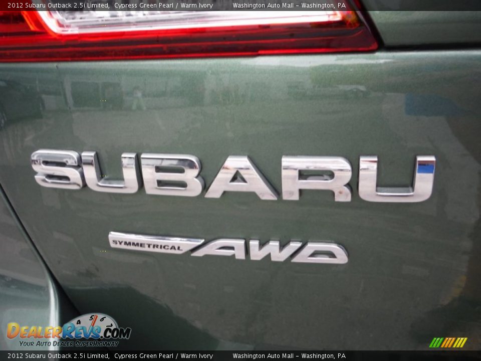 2012 Subaru Outback 2.5i Limited Cypress Green Pearl / Warm Ivory Photo #9