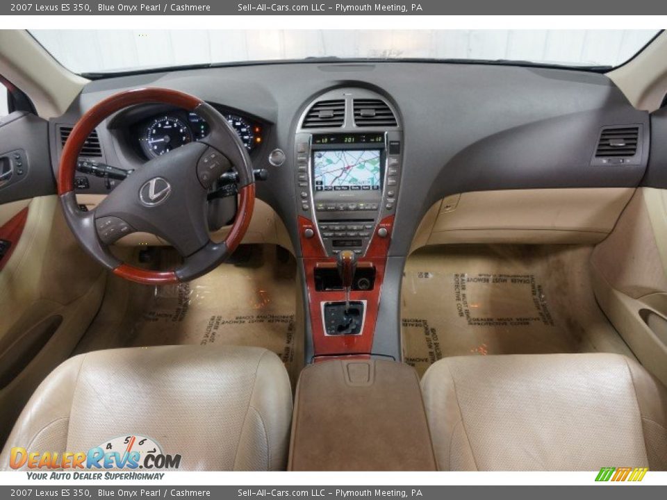 2007 Lexus ES 350 Blue Onyx Pearl / Cashmere Photo #25