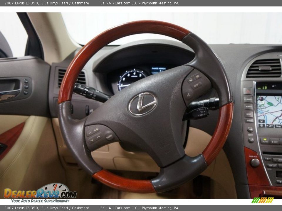 2007 Lexus ES 350 Blue Onyx Pearl / Cashmere Photo #26