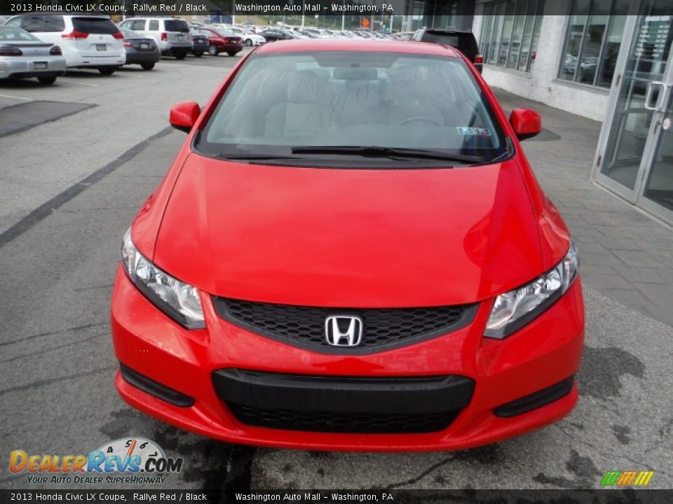 2013 Honda Civic LX Coupe Rallye Red / Black Photo #3