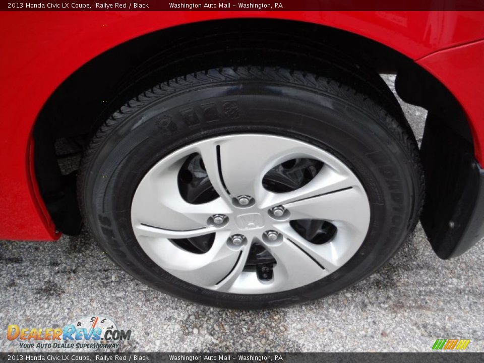 2013 Honda Civic LX Coupe Rallye Red / Black Photo #4