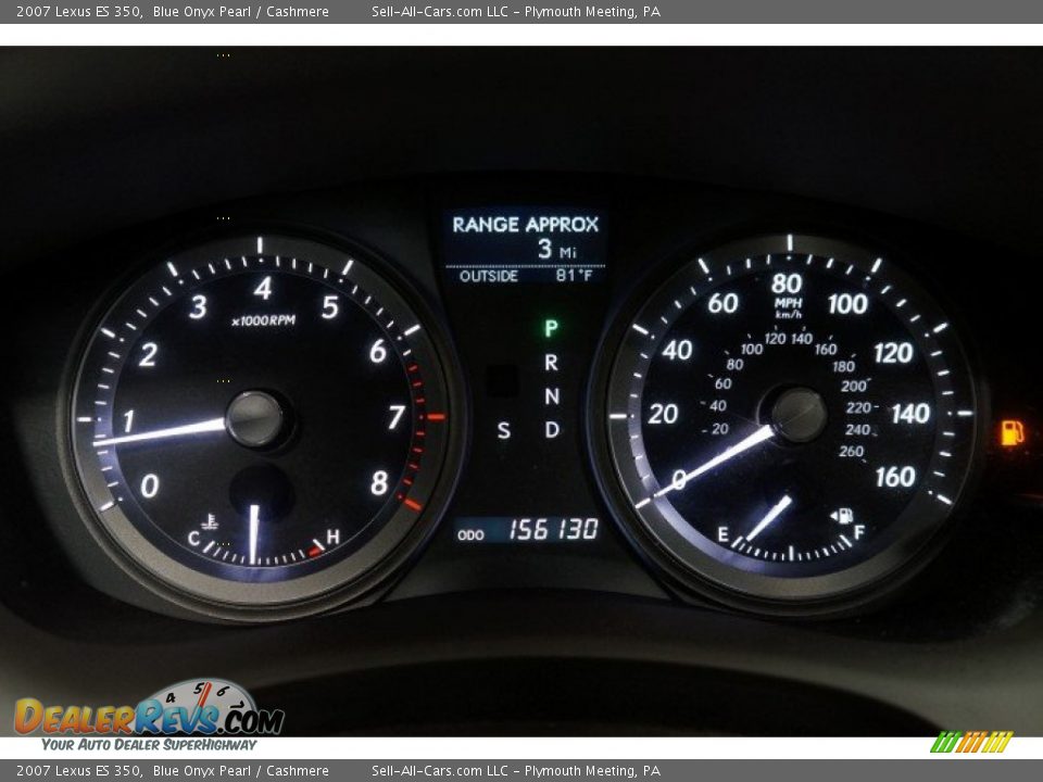 2007 Lexus ES 350 Blue Onyx Pearl / Cashmere Photo #32