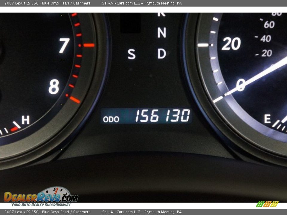 2007 Lexus ES 350 Blue Onyx Pearl / Cashmere Photo #33