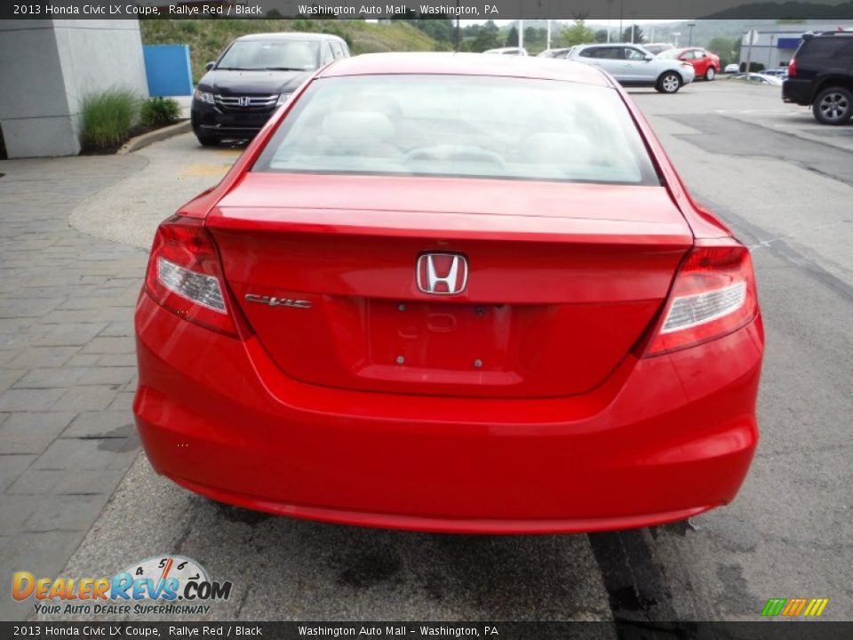 2013 Honda Civic LX Coupe Rallye Red / Black Photo #8