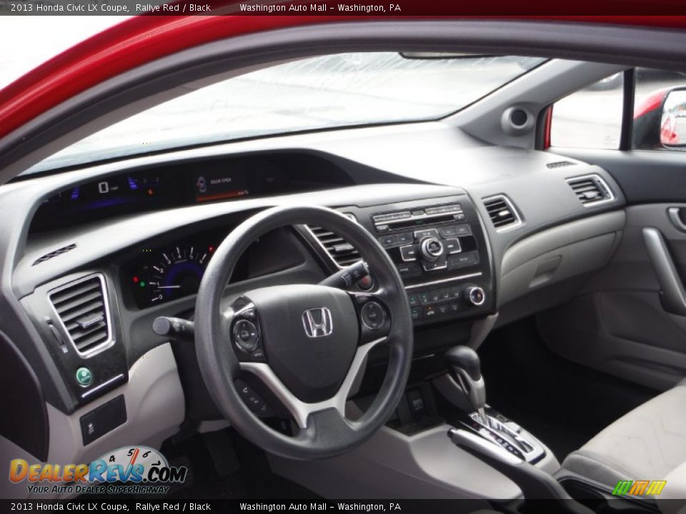 2013 Honda Civic LX Coupe Rallye Red / Black Photo #10