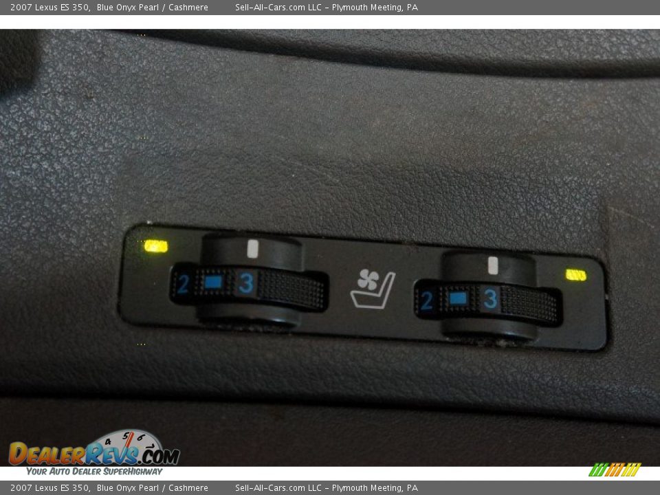 2007 Lexus ES 350 Blue Onyx Pearl / Cashmere Photo #36