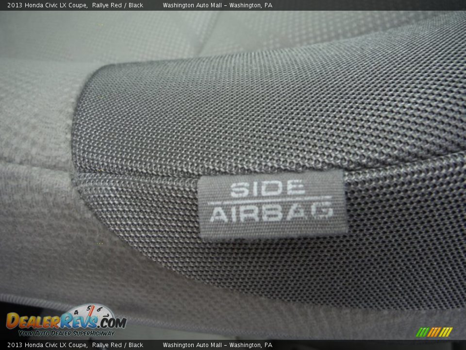 2013 Honda Civic LX Coupe Rallye Red / Black Photo #13